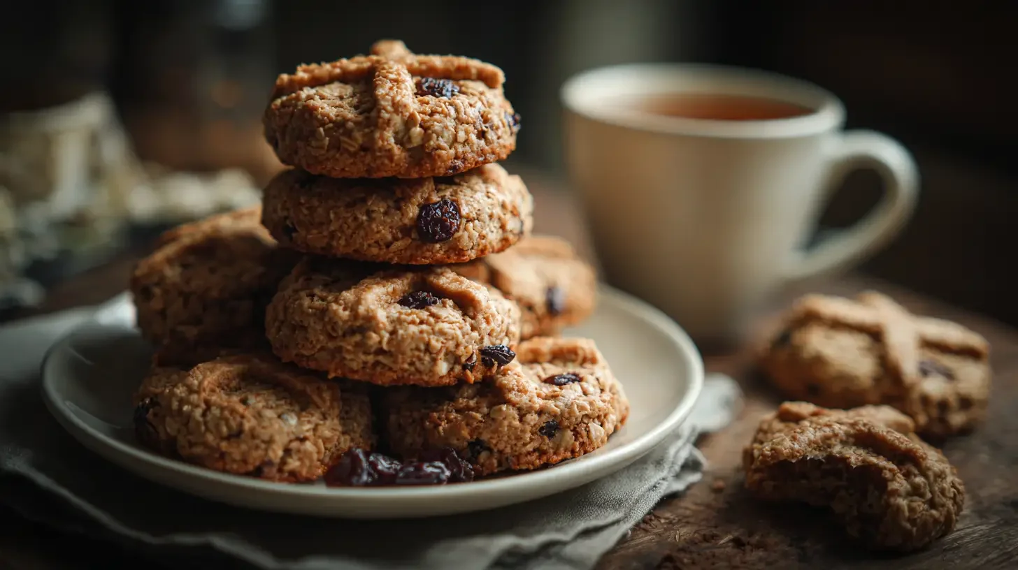 Hot Cross Oat Cookies