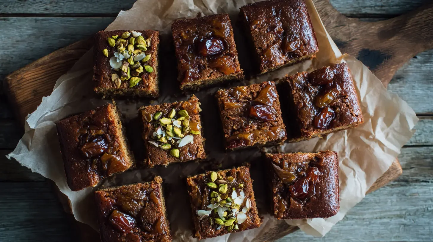 Sticky Date and Cardamom Traybake