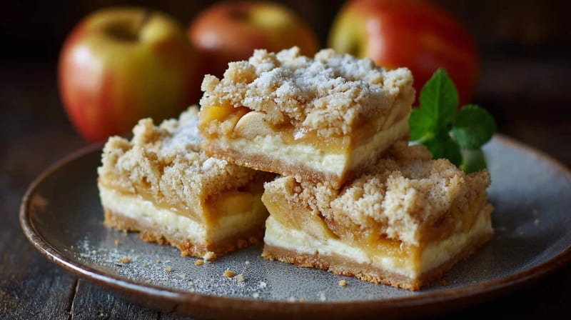 Minced Apple Crumble Slice for Dessert