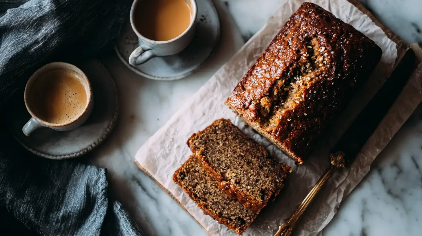 Miso Sesame Banana Bread