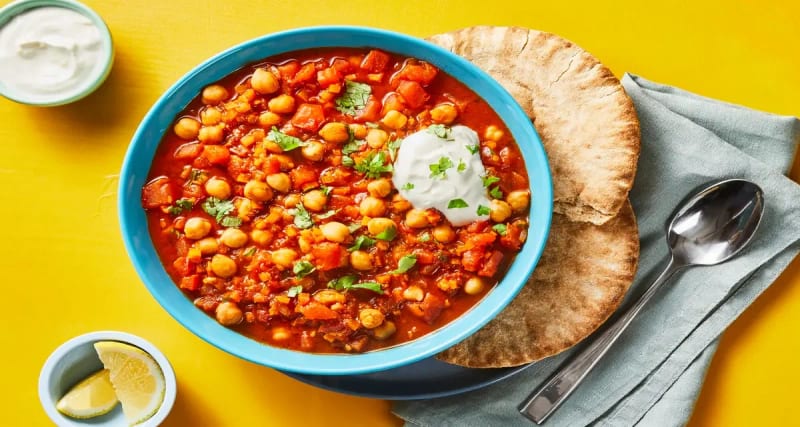 Warming Chickpea & Tomato Stew for Dinner